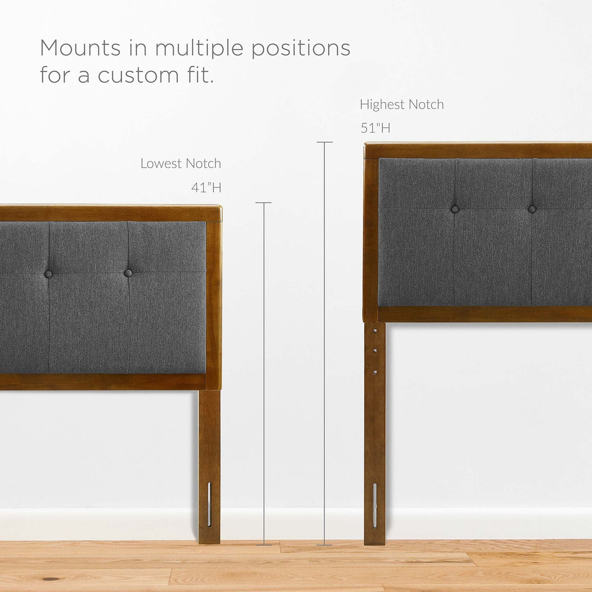 Draper Tufted Fabric and Wood Queen Headboard by Modway