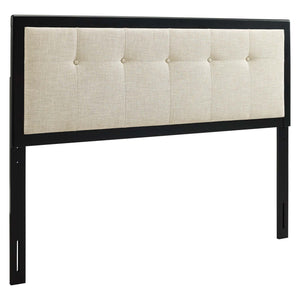 Draper Tufted Fabric and Wood King Headboard by Modway