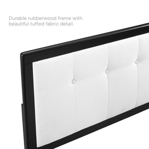 Draper Tufted Fabric and Wood King Headboard by Modway