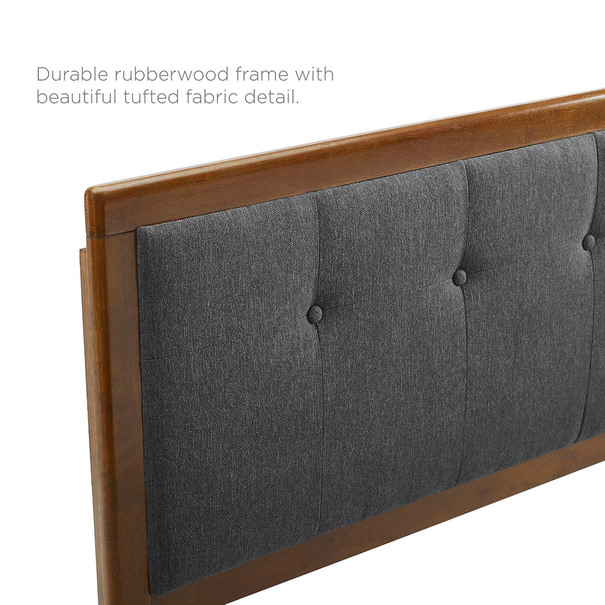Draper Tufted Fabric and Wood King Headboard by Modway
