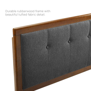 Draper Tufted Fabric and Wood King Headboard by Modway