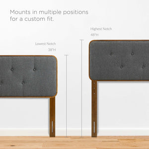 Collins Tufted Fabric and Wood Full Headboard by Modway