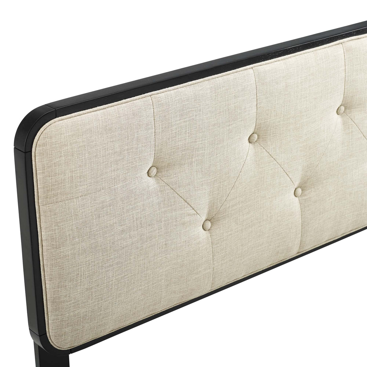 Collins Tufted Fabric and Wood King Headboard by Modway