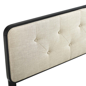 Collins Tufted Fabric and Wood King Headboard by Modway