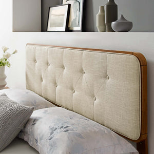Collins Tufted Fabric and Wood King Headboard by Modway