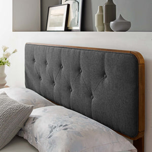 Collins Tufted Fabric and Wood King Headboard by Modway