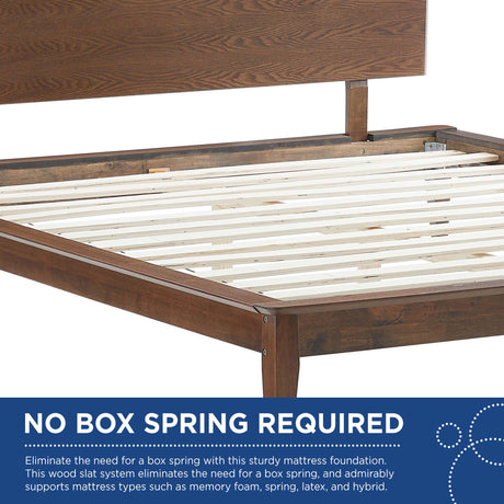 Astra Wood King Platform Bed by Modway