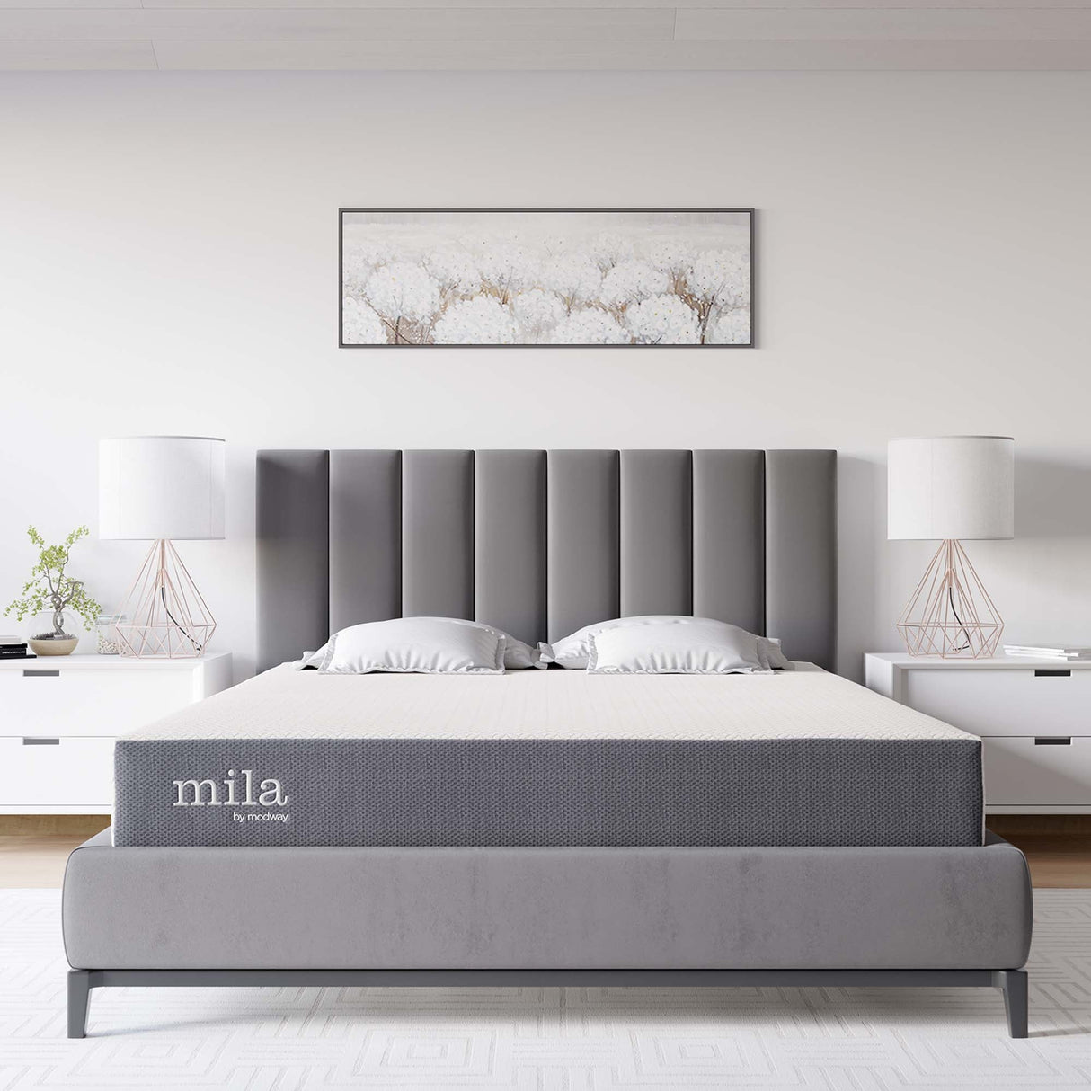 Mila 8" Queen Memory Foam Mattress by Modway