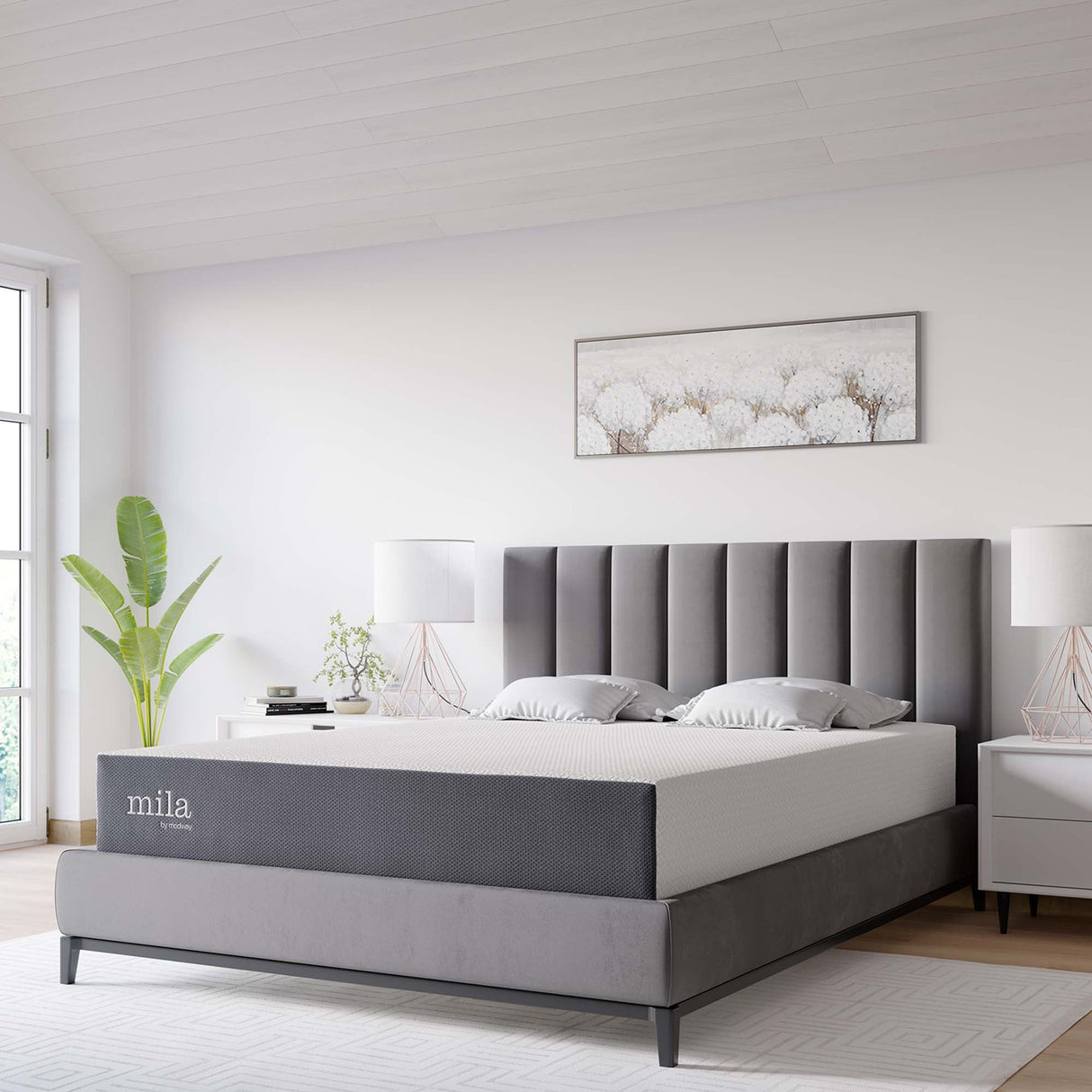 Mila 10" King Memory Foam Mattress by Modway