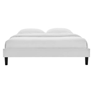 Reign Performance Velvet Queen Platform Bed Frame by Modway