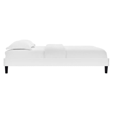 Reign Performance Velvet Queen Platform Bed Frame by Modway