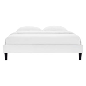 Reign Performance Velvet Queen Platform Bed Frame by Modway