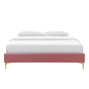 Sutton Performance Velvet Queen Bed Frame by Modway