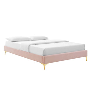 Sutton Performance Velvet Queen Bed Frame by Modway
