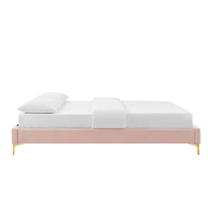 Sutton Performance Velvet Queen Bed Frame by Modway