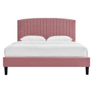 Alessi Performance Velvet Queen Platform Bed by Modway
