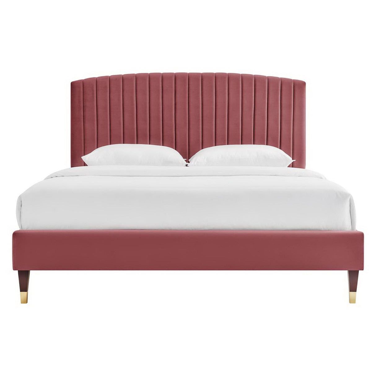 Alessi Performance Velvet Queen Platform Bed by Modway