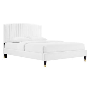 Alessi Performance Velvet Queen Platform Bed by Modway