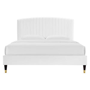 Alessi Performance Velvet Queen Platform Bed by Modway
