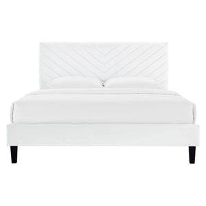Roxanne Performance Velvet Queen Platform Bed by Modway