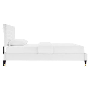 Roxanne Performance Velvet Queen Platform Bed by Modway