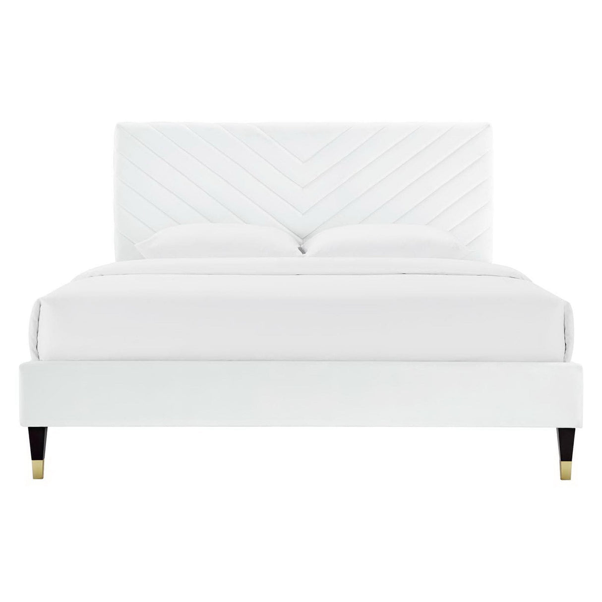 Roxanne Performance Velvet Queen Platform Bed by Modway