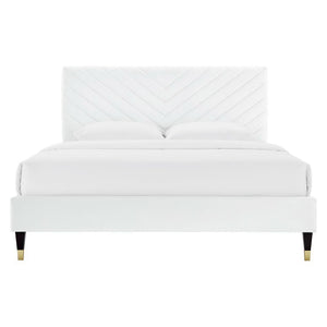 Roxanne Performance Velvet Queen Platform Bed by Modway