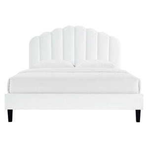 Daisy Performance Velvet Queen Platform Bed by Modway