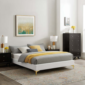 Sutton Performance Velvet King Bed Frame by Modway