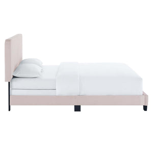 Celine Channel Tufted Performance Velvet Full Bed by Modway