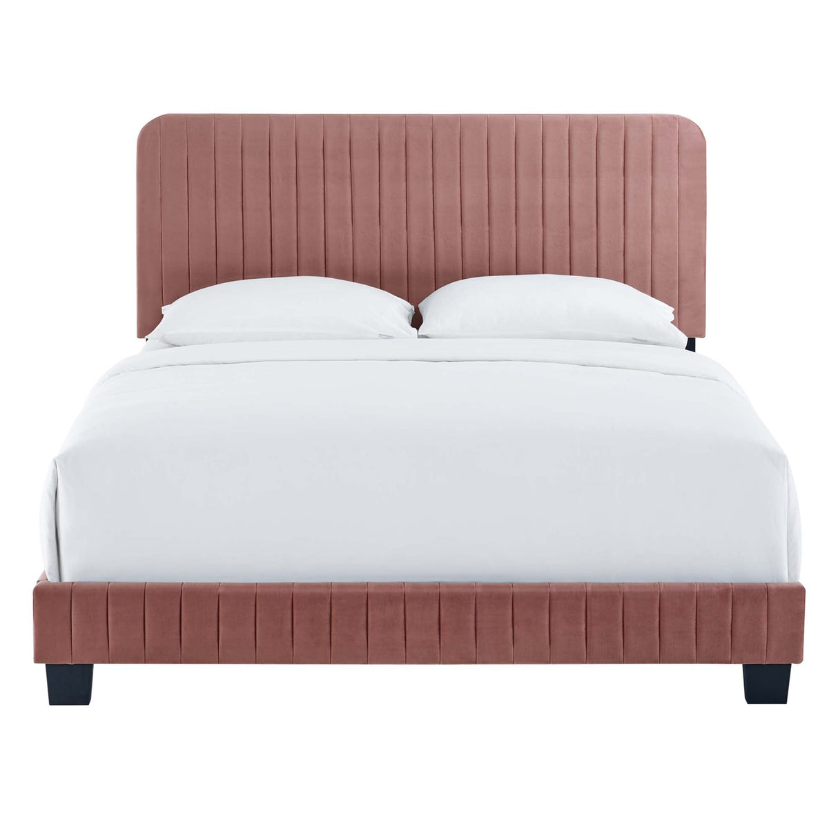 Celine Channel Tufted Performance Velvet King Platform Bed by Modway
