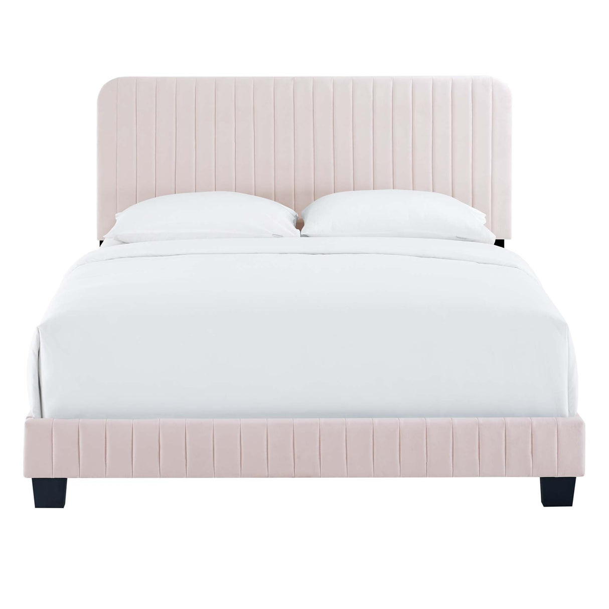 Celine Channel Tufted Performance Velvet King Platform Bed by Modway