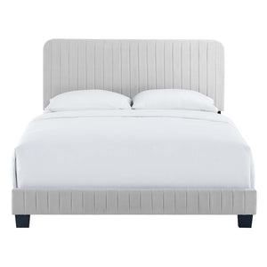 Celine Channel Tufted Performance Velvet Twin Platform Bed by Modway
