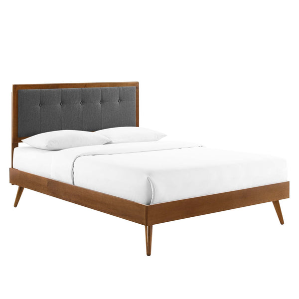 Willow Wood Queen Platform Bed with Splayed Legs by Modway