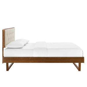 Bridgette Wood Queen Platform Bed with Angular Frame by Modway