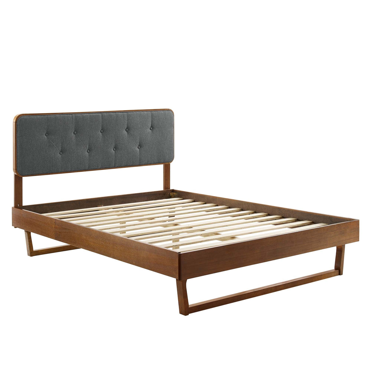 Bridgette Wood Queen Platform Bed with Angular Frame by Modway