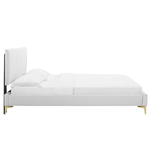 Peyton Performance Velvet Queen Platform Bed by Modway