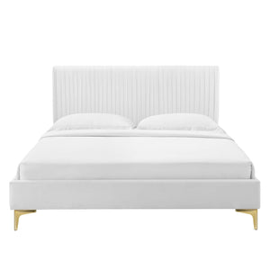 Peyton Performance Velvet Queen Platform Bed by Modway