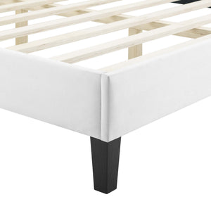 Peyton Performance Velvet Queen Platform Bed by Modway
