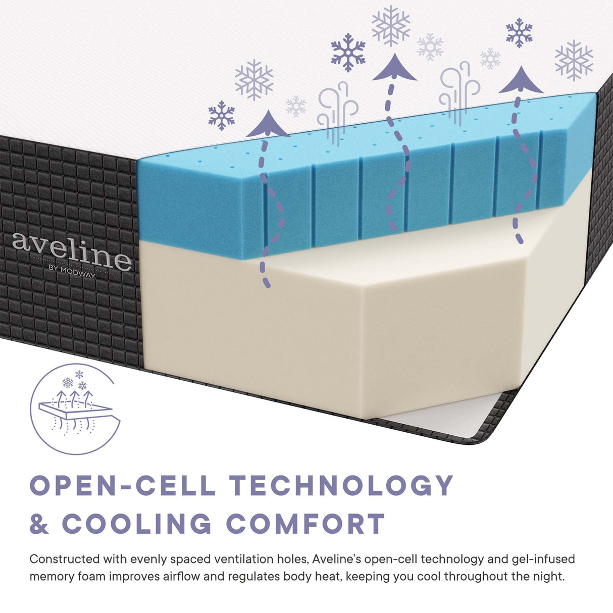 Aveline 16" Memory Foam Full Mattress by Modway