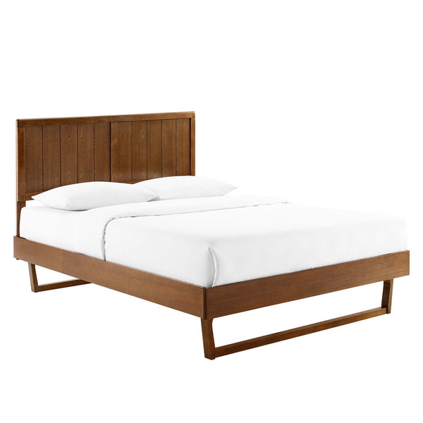Alana Wood Full Platform Bed with Angular Frame by Modway