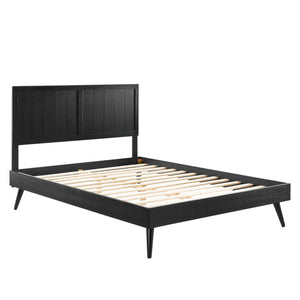 Alana Wood King Platform Bed With Splayed Legs by Modway