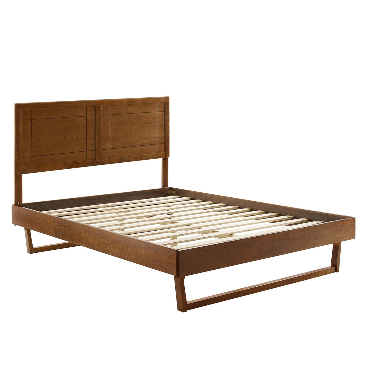 Marlee Wood King Platform Bed with Angular Frame by Modway