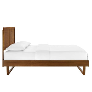 Marlee Wood King Platform Bed with Angular Frame by Modway