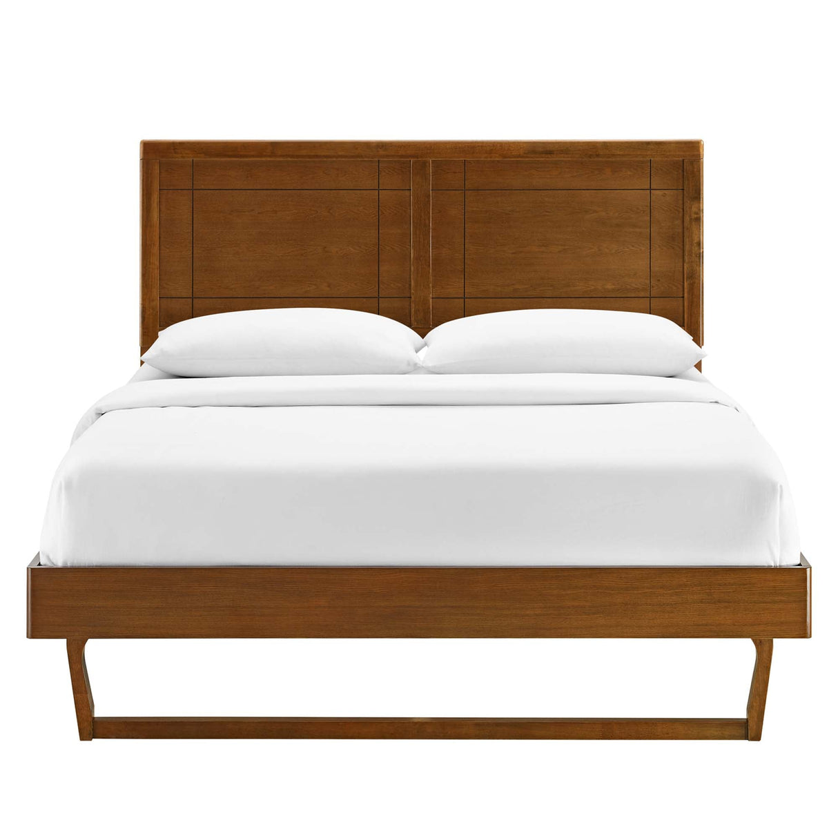 Marlee Wood King Platform Bed with Angular Frame by Modway