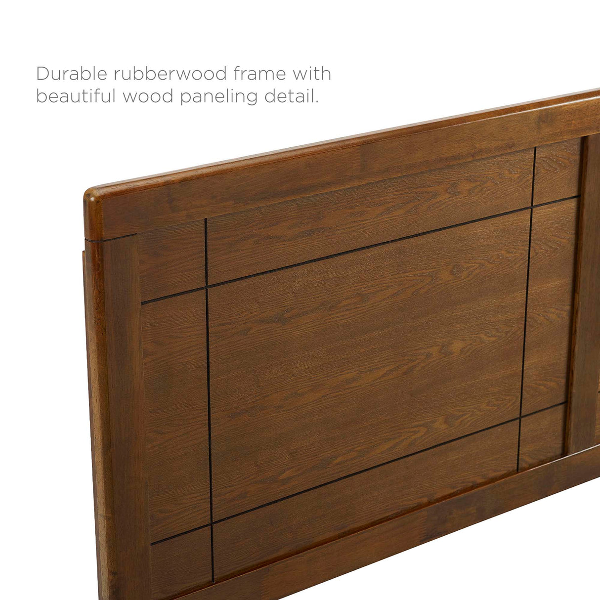 Marlee Wood King Platform Bed with Angular Frame by Modway