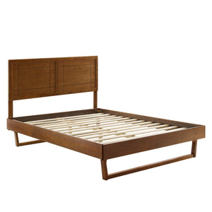 Marlee Wood Twin Platform Bed with Angular Frame