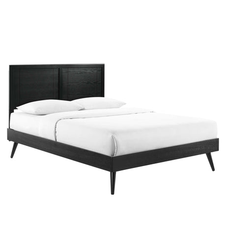 Marlee Wood King Platform Bed with Splayed Legs by Modway