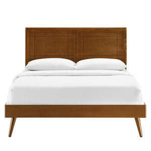 Marlee Wood King Platform Bed with Splayed Legs by Modway