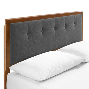 Willow Wood King Platform Bed with Angular Frame by Modway